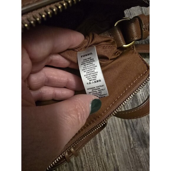 Fossil Elina Large Convertible Backpack Brown Leather Bag - Picture 7 of 7